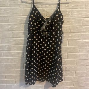 Polka dot mini dress